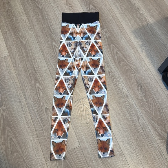 BlackMilk Fox Print Leggings Size XS - Picture 2 of 4
